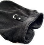 JACKO & CO - Fleece Vest Dog Sweater with Leash Ring - Soft, Warm & Lightweight Pullover Coat for Small & Medium Dogs, Puppies & Cats - Cozy Fall/Winter/Spring Pet Jacket (Black, Medium 6-10lbs)