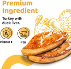 iPaw Turkey Dog Treats, All Natural Human Grade Dog Treat, Suitable for Training chew, US Sourced Raw Material, Hypoallergenic, Rawhide Alternative, Thin Stick (Duck Liver)