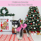 IDOMIK Warm Fleece Dog Sweater for Large Dogs,Soft Winter Dog Fleece Jacket Coat for Fall Cold Weather,Adjustable Fleeced Vest with Reflective Strips,Pullover Pet Sweatshirt for Girl Boy Dogs,Rose,L