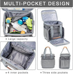 Pet Grooming Bag, Dog Grooming Supplies Organizer Tote Bag, Perfect for Pet Grooming Tool Kit Accessories-Grey