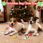 YUEPET 11 Pack Christmas Plush Dog Toys,Interactive Dog Squeaky Toy with Crinkle Paper Set,Pet Chew Toy Christmas Tree & Santa Reindeer Toys Gifts for Puppies Small Dogs