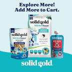 Solid Gold Air Dried Dog Food Toppers for Dry Food - Healthy Dog Treats w/Real Beef & Superfoods - Serve as a Complete Meal, Topper or Treats - Supports Muscle Growth, Immunity & Digestion - 2lb