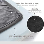 Orthopedic Memory Foam Dog Bed, Cooling Dog Beds for Medium Dogs -Waterproof Pet Bed for Crate with Removable Washable Cover, M(29inch,45Lbs)