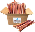 Amazing Dog Treats - Bully Sticks for Small Dogs (12 Inch Small- 50 Count) - Premium Thin Junior Bully Sticks for Dogs