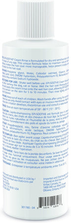 Virbac Epi-Soothe Cream Rinse Pet Conditioner For Dogs, Cats & Horses (16 oz) - For Dry or Sensitive Skin