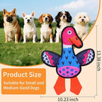 Interactive Squeaky Dog Toys,Crinkle Dog Toy to Keep Them Busy,Colorful Absurd Duck Dog Toys,Fun for Indoor Puppies,Chewing and Playing(Blue)