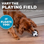 Outward Hound by Planet Dog Soccer Ball, Durable Treat-Dispensing Dog Ball, Interactive Fetch Toy, Orbee-Tuff, Mint Scented, BPA-Free, for Indoor & Outdoor Play, White