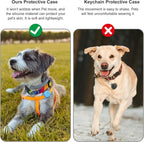 DDJ for Tile Life360 Sticker (2024) Tracker Cat Collar Case, 2-Pack Silicone Anti-Lost Protective Cover Tile Tracker Holder for Dog & Pet Collars, Ultra Durable, Easy Installation, Lightweight, Blue