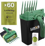 Neater Pet Brands Lift N’ Bag 2.0 Dog Pooper Scooper with Bag Attachment for Small to Large Dogs, New & Improved Design, 60 Refill Bags, Heavy Duty Dog Poop Scooper for Yard & Walks, One-Hand Use