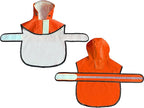 Dog Raincoat Waterproof Reflective Slicker - Lightweight Breathable Hooded Poncho Rain Coat Jacket with Adjustable Belly Strap and Leash Hole for Small Medium Large Dogs (X-Large, Orange)