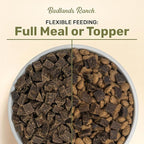 BADLANDS RANCH by Katherine Heigl- Superfood Complete, Air-Dried Adult Dog Food - High Protein, Zero Fillers, Superfood Nutrition (24 Ounce (Pack of 4), Fish & Turkey)