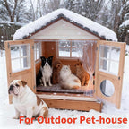 Heated Dog Bed Large Dog Heating Pad,Outdoor Doghouse Indoor Bed,Always On High & Low Heater for Small Medium Pet Cat Puppy Puppies Chew Proof,34x21 inches