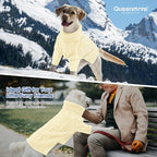 Queenmore XXL Dog Sweater,Large Dog Sweaters for Dogs Girls Boys,Xmas Turtleneck Pet Sweaters for Large Dogs,Cold Weather Doggie Sweatshirt Knitwear for Golden Retriever,Labrador(Light Apricot,XXL)