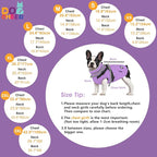 Dogcheer Dog Coat with Harness, Waterproof Dog Jacket, Reflective Puppy Winter Jacket with Pocket, Doggy Turtleneck Fleece Vest for Small Medium Large Dogs - Taro Purple, L
