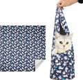 21.7'' Cat Wrap for Cutting Nails, Cat Restraint for Nail Clipping, Cat Swaddle Wrap for Adult Cats, Cat Burrito Wrap Can Be Applied to Cat Nail Trimming, Large, Within 6lbs
