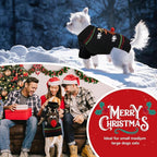 PETCARE Dog Christmas Sweater Black Ugly Funny Cute Cartoon Reindeer Cat Sweaters Jumper Holiday Dog Clothes Puppy Sweaters for Small Medium Large Dogs Fall Winter Outfits Xmas Dogs Costume,X-Small