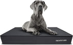 The Dog’s Bed Orthopedic Memory Foam Dog Bed, XXL Grey & Black, Waterproof, Supportive Dog Bed with Replaceable Covers