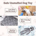 SHARLOVY No Stuffing Dog Toys 5 Pack, Crinkle Interactive Dogs Toy for Boredom, Puppy Toys for Teething to Keep Them Busy, Cute Squeaky Dogs Toy for Small, Medium, and Large Breed