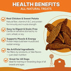 Gaines Family Farmstead Chicken & Sweet Potato Fillets for Dogs - 8 oz Pouch, Soft Chew, All-Natural, Grain-Free, Healthy Dog Treats for All Ages & Breeds, Made in USA