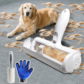 Pet Hair Removal Tool – Reusable Lint Roller for Dogs & Cats – Self-Cleaning Fur Remover Brush - Portable, Multi-Surface Fur Removal Tool - Glove Brush and Pet Hair Extra Sticky Roller