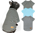 KYEESE 3Pack Dog Sweater Lightweight Dog Sweaters for Small Dogs Male Pet Fleece Sweater with Sleeves Stretchy Cat Sweaters Comfy Dogs Sweatshirt Soft Cat Clothes Pullover Pet Coat for Cold Weather