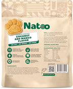 NATOO Healthy Treats for Large Dogs, Crunchy Biscuits Coconut & Mango Flavor – Natural Dog Treats, Rich in Omega 6, Prebiotics & Fiber, Antioxidants for Immunity (8 oz)