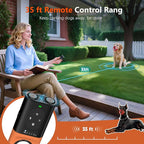 Dog Bark Deterrent Devices, Anti Barking Device for Dogs with Dual Emitters, 35 ft Range, LED Flashlight, Rechargeable Handheld Trainer, Safe & Effective, Stop Neighbors Dog