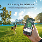 SATELLAI GPS Dog Collar, Red [Free 1-Year Membership] The Most Advanced Dog Wireless Fences with AI Analysis, Precise Position, 5-Day Battery, and IP68 Waterproof, Flexible Virtual Fencing for Dogs