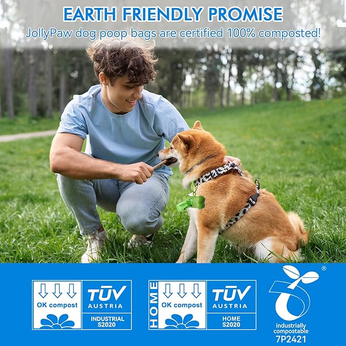 Dog Poop Bags with 1 Count Holder Scented, Leak Proof, Extra Thick and Large Poop Bags for Dogs, 720 Pieces (36 Rolls) 9" x 13" Plant Based for Pet Use