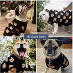 Spark Paws Knit Dog Sweater – Ultra Soft Warm Winter Dog Sweater for Small, Medium & Large Dogs – Stretch Fit Pet Sweater for French Bulldog, Pitbull, Girl & Boy Dogs Jacket, (Broken Teddy, 3XL)