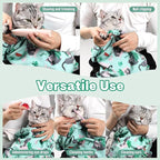 Paw Legend 27.6" Cat Wrap for Grooming Cat Wrap for Cutting Nails Cat Restraint for Nail Clipping Self Adhesive Blanket Restraint Cloth for Cats Within 15lbs