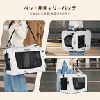 Large Cat Carrier for Cats Collapsible Soft Pet XL Crate for Large/Medium Cats 15lbs+ Car Travel Portable Bag with Water Bottle Slot Ideal for Long Trips (Black, 20.0"L x 14.0"W x 14.0"H)