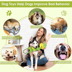 Chew-Resistant Dog Rope Toy with Squeaker & Crinkle Paper | Interactive Puppy Toys for Anxiety Relief & Dental Care | Tough Chew Toys for Small, Medium, and Large Dogs