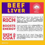 HOLI Beef Liver Dog Food Topper - Single Ingredient, Human-Grade - Freeze Dried Dog Food Flavor Enhancer for Picky Dogs – Grain Free – 100% All Natural - 8oz