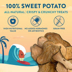 Just Sweet Potato Chips – Single Ingredient Dog Treats, All Natural & Healthy Training Snacks for Small, Medium & Large Breeds, Puppies – High Protein, Made in USA - 4oz