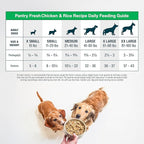 JustFoodForDogs Pantry Fresh Wet Dog Food, Complete Meal or Topper, Chicken & White Rice Human Grade Recipe - 12.5 oz (Pack of 6)
