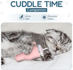 Kitty Cup Catnip Toy - Christmas & Birthday Cat Gift Toy with Catnip & Crinkle, Funny Stocking Stuffer for Girl Indoor Kitten (Pink Peach Dust)