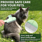 XANGNIER 2 Pcs Pet Hair Removal Comb One-Click Self-Cleaning Grooming Brush, De-Shedding Comb for Short & Long Hair, Pet Grooming Supplies for Cats & Dogs