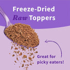 Halo Freeze Dried Raw Dog Food Topper, Beef Recipe, 100% Protein Source, For Natural Energy, Real Meat Topper, 3.5 Oz Pouch