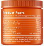 Allergy Relief Chews for Dogs & Immune & Digestive Supplement with Wild Salmon Oil Kelp Colostrum Turmeric Probiotics & Bee Pollen for Seasonal Allergies Anti Itch, Skin Hot Spots 120 Soft Treats