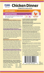 INABA Chicken Dinner for Dogs, Soft Pate Wet Dog Food, Complete & Balanced, 2.4 oz. Pouch, 15 Pouches, Pumpkin & Sweet Potato Variety