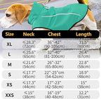 Mile High Life Dog Raincoat, Adjustable Waterproof Reflective Rain Jacket for Small Medium Large Dogs, Lightweight Breathable Pet Rain Coat with Leash Hole(Green,M Chest 26-32")