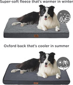 Bedsure XL Dog Beds Large Sized Dog -Comfy Flat Extra Large Pet Beds with Removable Washable Cover, Orthopedic Egg Crate Foam Mat, Suitable for Pet Up to 100 lbs