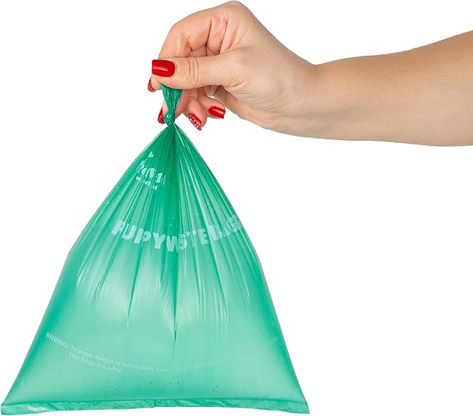 PETSWORLD Scented Dog Poop Bags, Biodegradable Waste Bags for Dogs with Dispenser and Leash Clip, Thick, Sturdy Leak-proof Poop Waste Bags, Odor Proof Bags in Cucumber Scent, 1000 Count Poop Bag Rolls