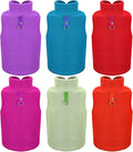 6 Pack Winter Dogs Sweater for Small Dogs Warm Clothes Fleece Vest with Leash Ring Sleeveless Dog Jacket for Little Medium Puppy Pet Unisex(Small,Bright Colors)