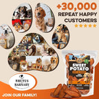 Sweet Potato Slices For Dogs - Soft & Chewy - Single Ingredient Dog Treats, Healthy 100% Natural Sweet Potato Dog Treats With No Added Preservatives - Softer & Great For Puppies Or Senior Dogs (14oz)
