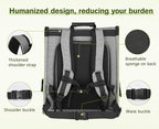 Pecute Cat Carrier Backpacks, Expandable Cat Backpack with Breathable Mesh, Pet Carrier Backpack for Cats Small Dogs Puppies Up to 17 Lbs, Dog Carrier Backpack Great for Travel Hiking Camping Outdoor