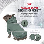 Tuff Pupper Dog Hoodie | Premium Quality 100% Organic Cotton | Ultra Soft Interior for Superior Comfort | Elastic Cuffs & Drawstring for Warmth | Stretch Fit Suitable for All Breeds (Teal, S)