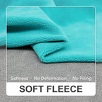 cyeollo 2 Pack Dog Fleece Sweater, Pullover Warm Dog Vest Reflective Doggie Stretchy Coat, Winter Puppy Jacket Pet Sweatshirt Clothes for Small Dogs Size S Turquoise & Grey