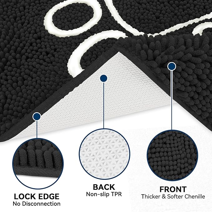 Super Absorbent Dog Door Mat, 60"*24“ Anti Slip Mat for Muddy Paws, Pet Rugs for Dirty Paws Washable That Absorbs Moisture and Dirt, for Dog Cage and Pet Resting Carpet